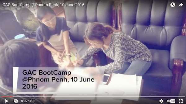 GAC BootCamp @Phnom Penh, 10 June 2016