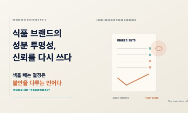 식품 브랜드의 성분 투명성: 네슬레의 인공색소 제거가 말하는 것