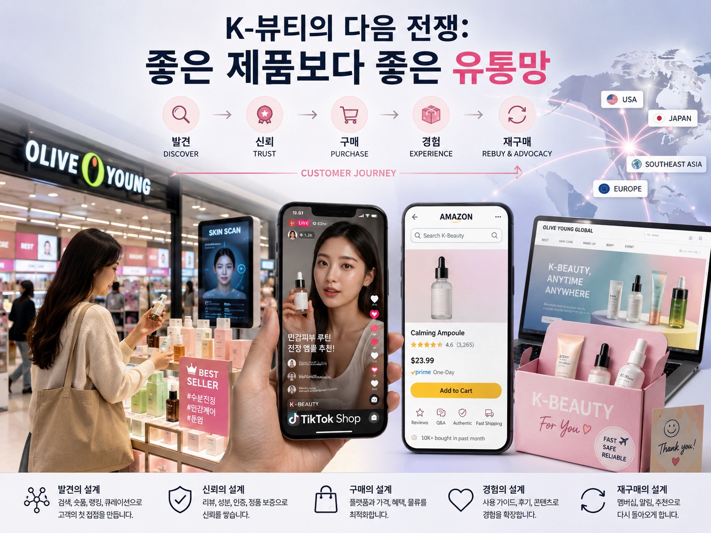 K-뷰티의 다음 전쟁: 좋은 제품보다 좋은 유통망 본문 이미지