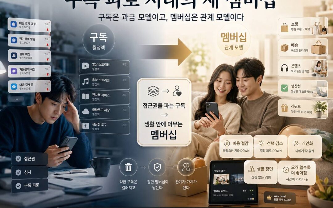 구독 피로 시대의 새 멤버십