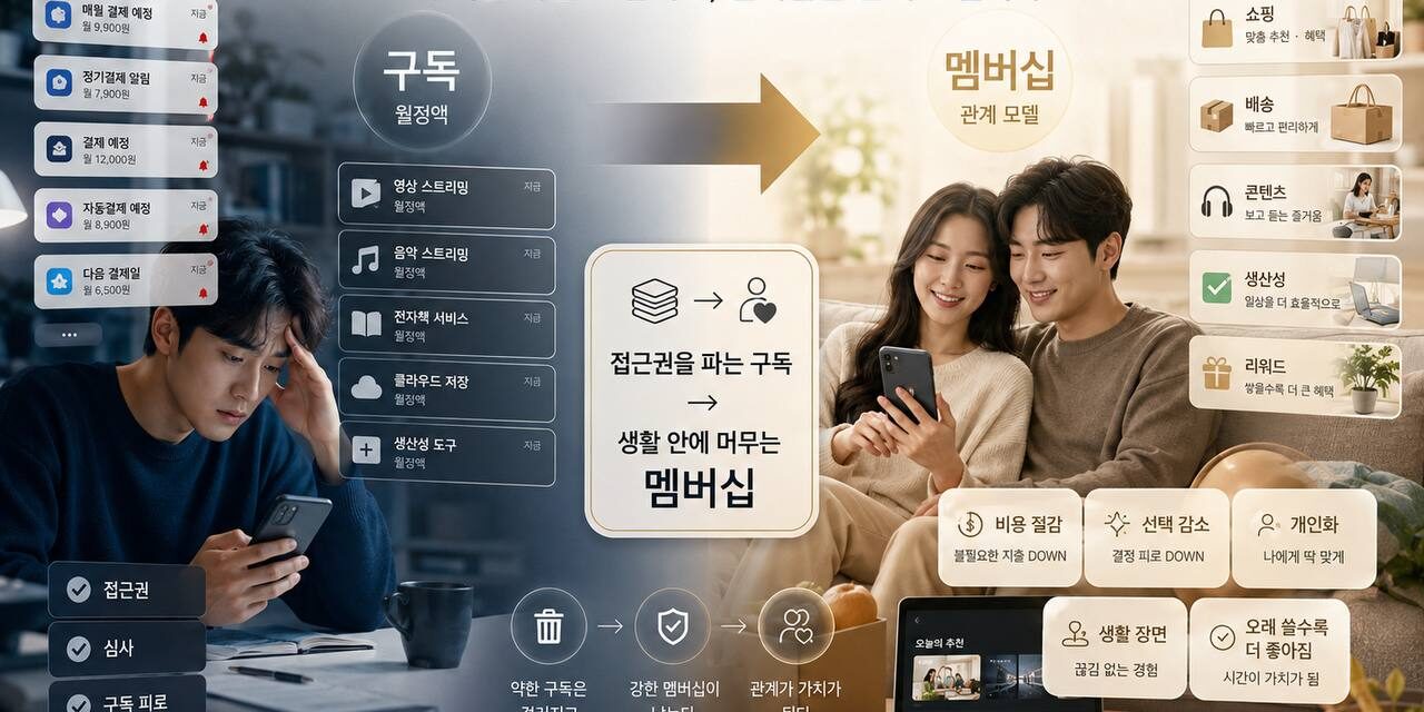 구독 피로 시대의 새 멤버십