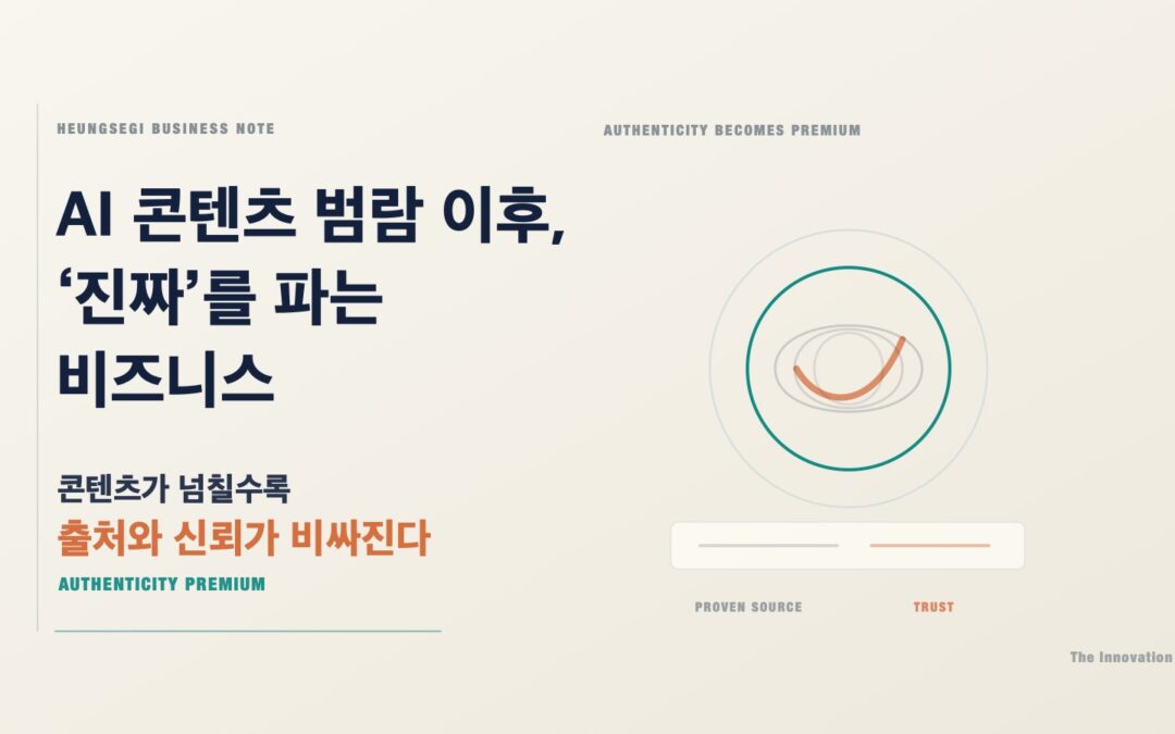 AI 콘텐츠 범람 이후, ‘진짜’를 파는 비즈니스