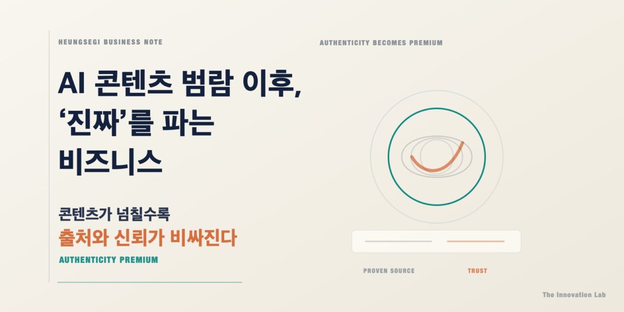 AI 콘텐츠 범람 이후, ‘진짜’를 파는 비즈니스