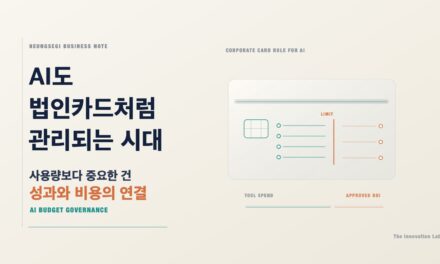 AI도 법인카드처럼 관리되는 시대