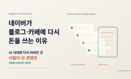 네이버가 블로그·카페에 다시 돈을 쓰는 이유
