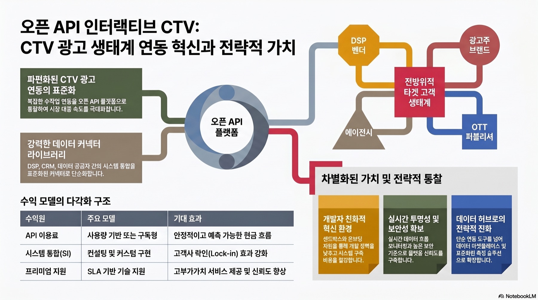오픈 API 인터랙티브 CTV 월요일 인포그래픽 — NotebookLM 생성본