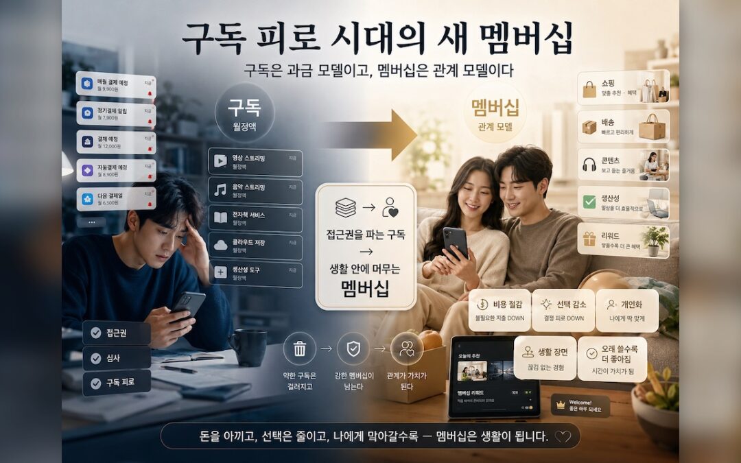 구독 피로 시대의 새 멤버십