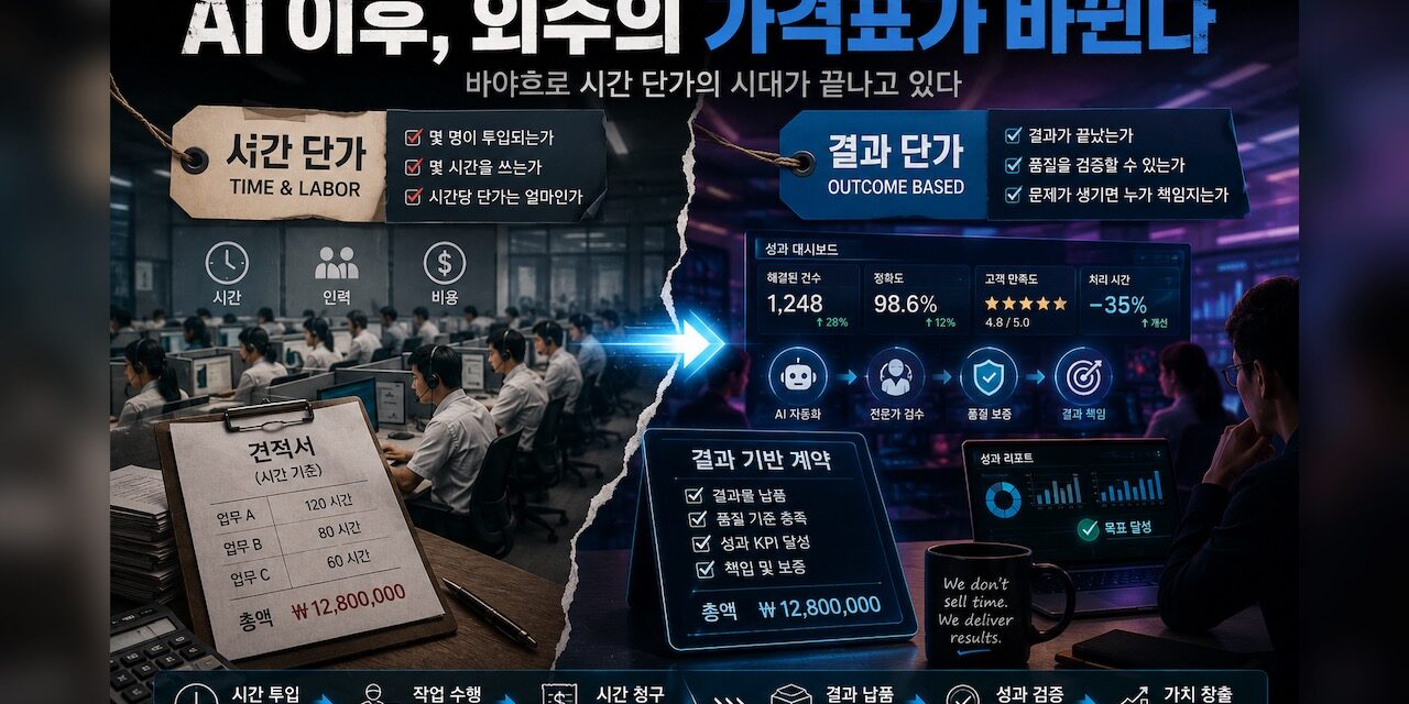 AI 이후, 외주의 가격표가 바뀐다