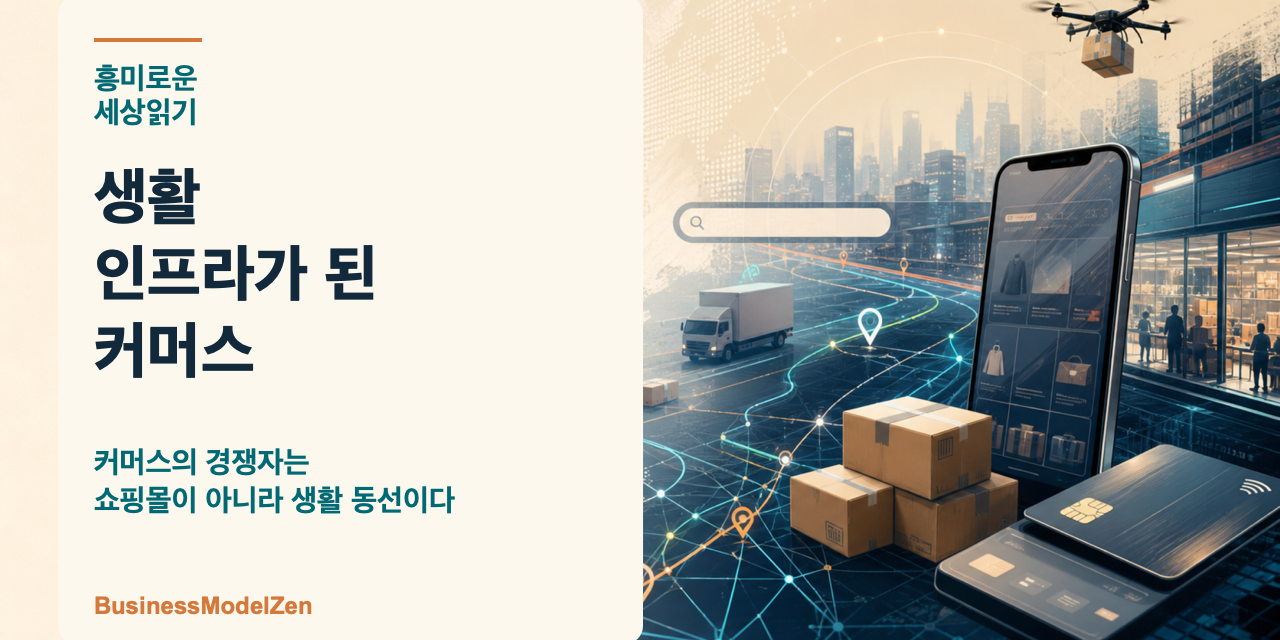 커머스의 경쟁자는 쇼핑몰이 아니라 생활 인프라다