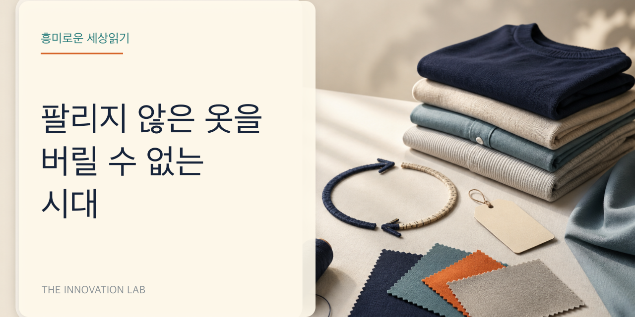 팔리지 않은 옷을 버릴 수 없는 시대