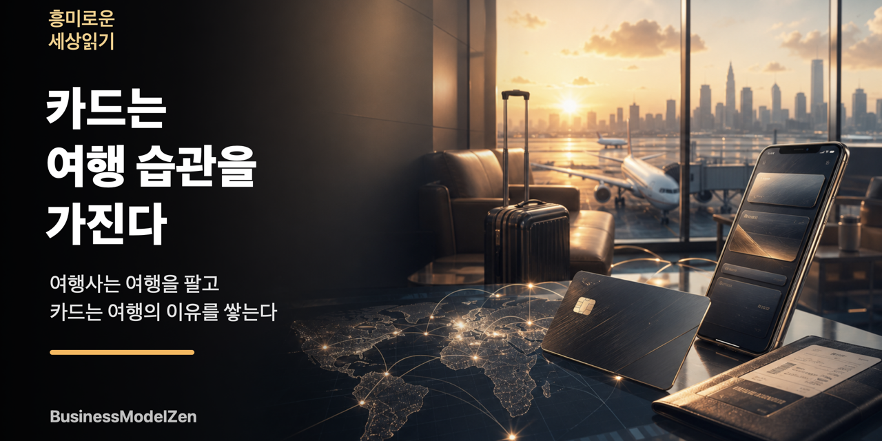 여행사는 여행을 팔고, 카드는 여행 습관을 가진다