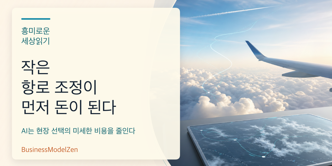 거창한 AI보다 작은 항로 조정이 먼저 돈이 된다