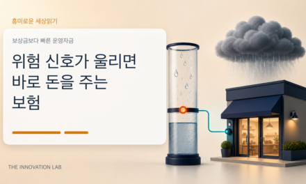 위험 신호가 울리면 바로 돈을 주는 보험
